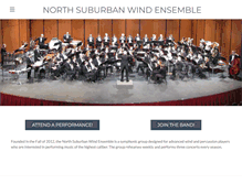 Tablet Screenshot of northsuburbanwindensemble.com